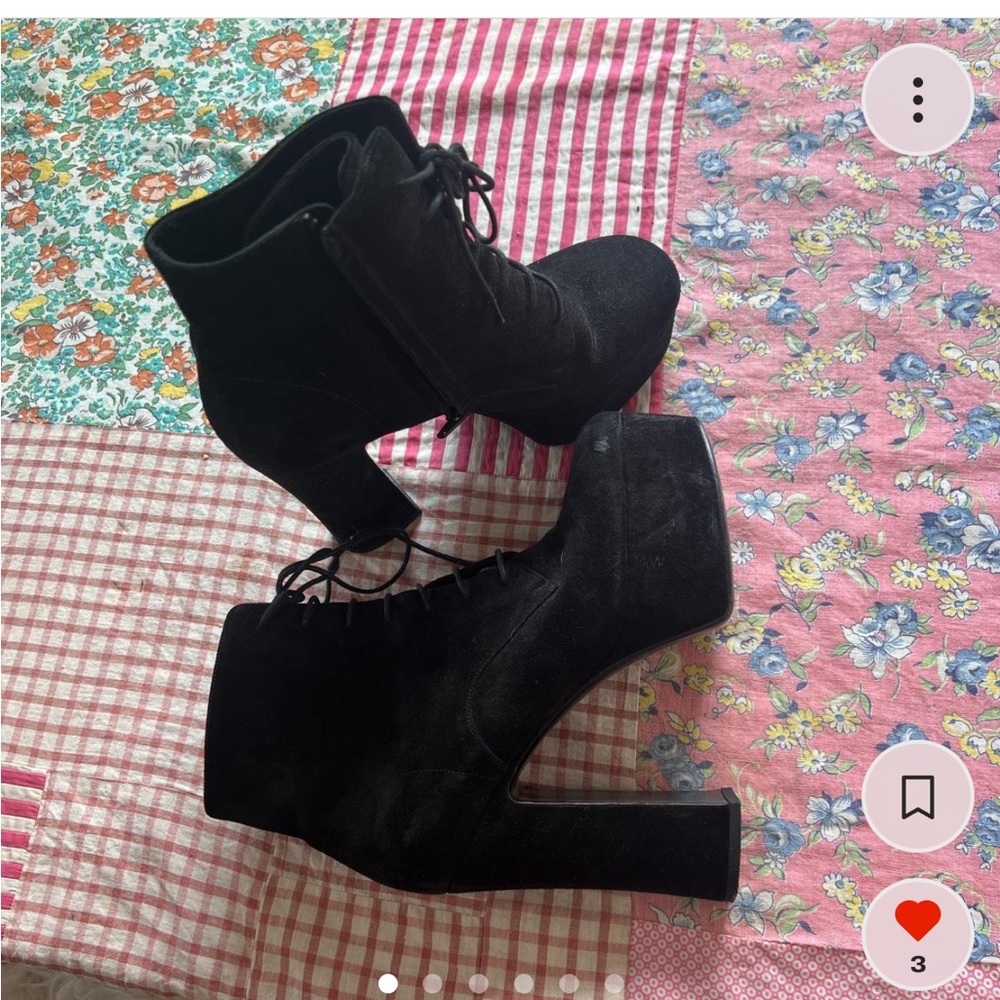 YSL suede boots